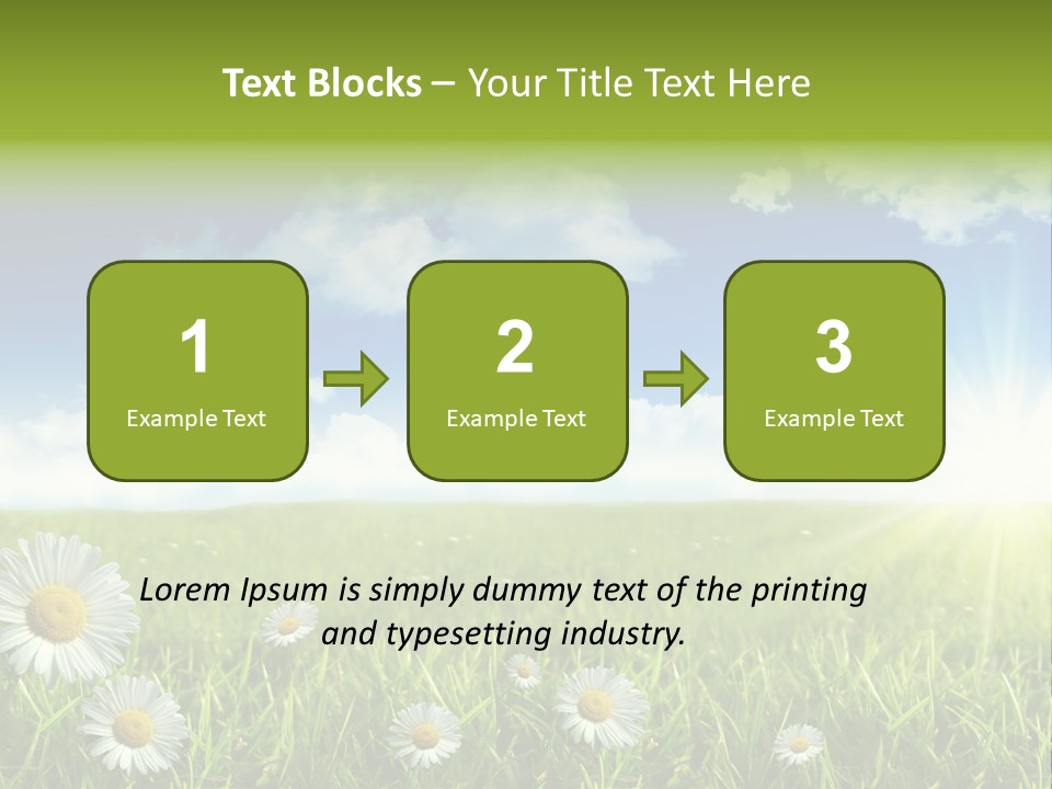 Background Beautiful Blue Bright Clear Cloud Cloudscape Landscape Sun PowerPoint Template