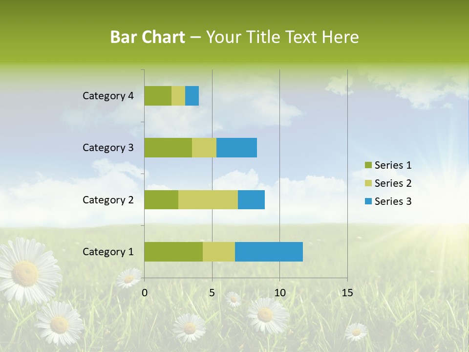 Background Beautiful Blue Bright Clear Cloud Cloudscape Landscape Sun PowerPoint Template