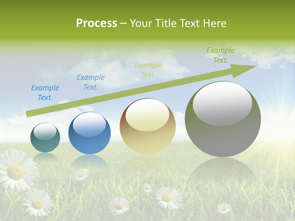 Background Beautiful Blue Bright Clear Cloud Cloudscape Landscape Sun PowerPoint Template