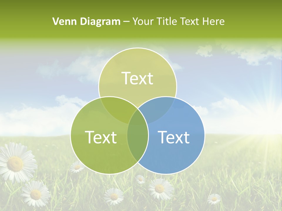 Background Beautiful Blue Bright Clear Cloud Cloudscape Landscape Sun PowerPoint Template