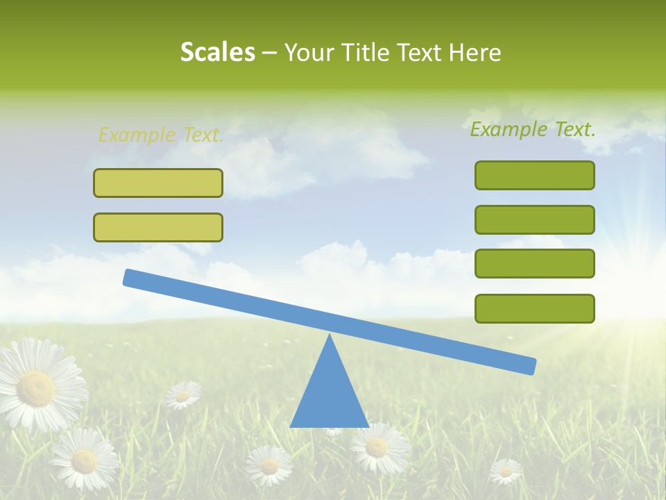 Background Beautiful Blue Bright Clear Cloud Cloudscape Landscape Sun PowerPoint Template