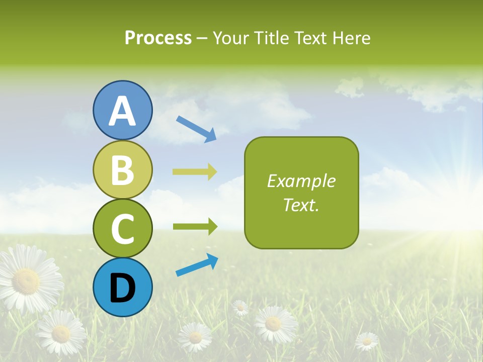 Background Beautiful Blue Bright Clear Cloud Cloudscape Landscape Sun PowerPoint Template