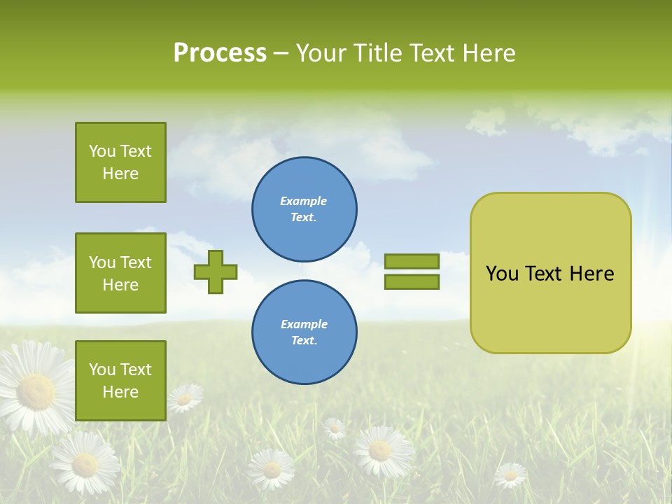 Background Beautiful Blue Bright Clear Cloud Cloudscape Landscape Sun PowerPoint Template