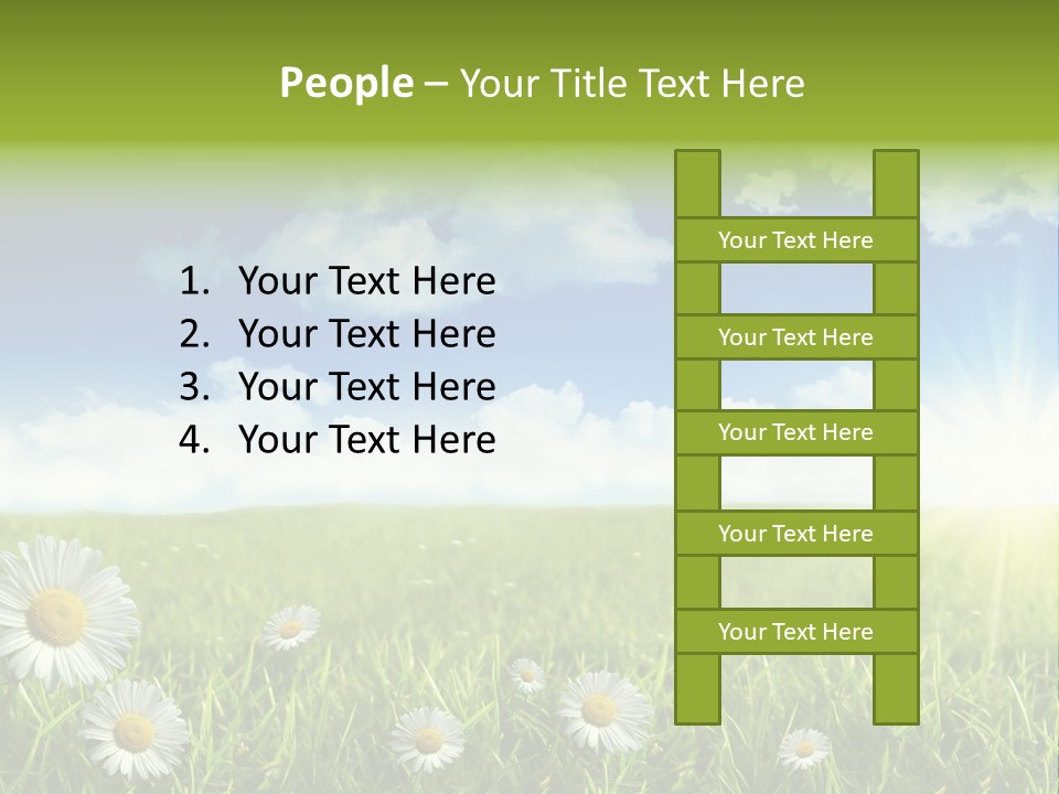 Background Beautiful Blue Bright Clear Cloud Cloudscape Landscape Sun PowerPoint Template