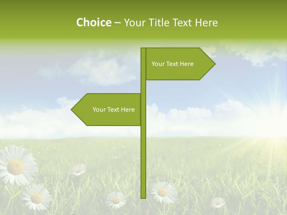 Background Beautiful Blue Bright Clear Cloud Cloudscape Landscape Sun PowerPoint Template