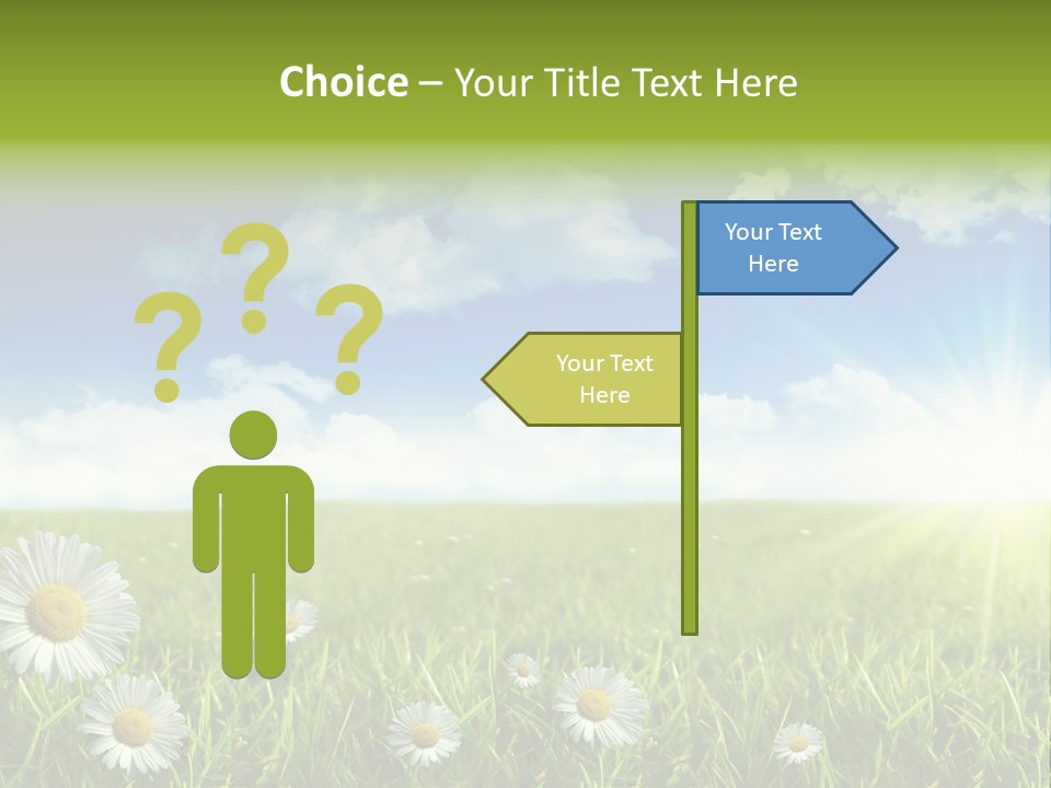 Background Beautiful Blue Bright Clear Cloud Cloudscape Landscape Sun PowerPoint Template