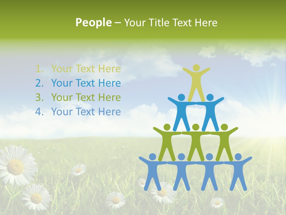 Background Beautiful Blue Bright Clear Cloud Cloudscape Landscape Sun PowerPoint Template