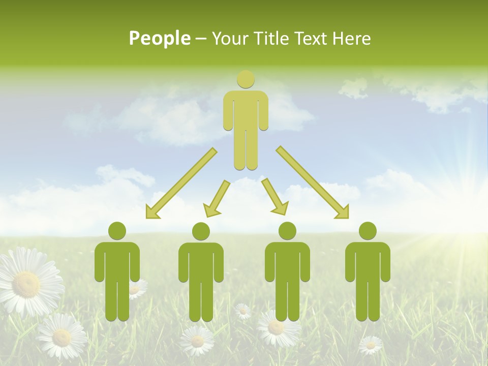 Background Beautiful Blue Bright Clear Cloud Cloudscape Landscape Sun PowerPoint Template