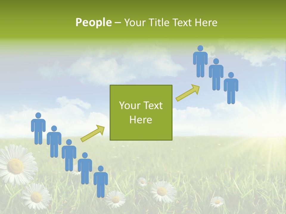 Background Beautiful Blue Bright Clear Cloud Cloudscape Landscape Sun PowerPoint Template