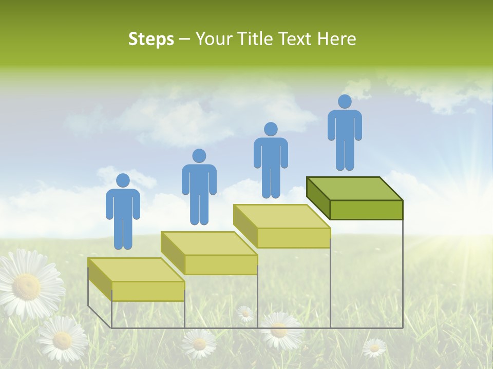 Background Beautiful Blue Bright Clear Cloud Cloudscape Landscape Sun PowerPoint Template