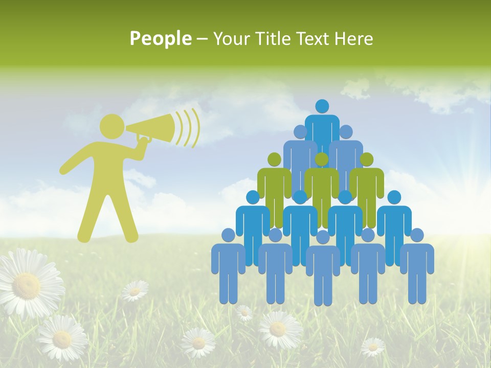 Background Beautiful Blue Bright Clear Cloud Cloudscape Landscape Sun PowerPoint Template