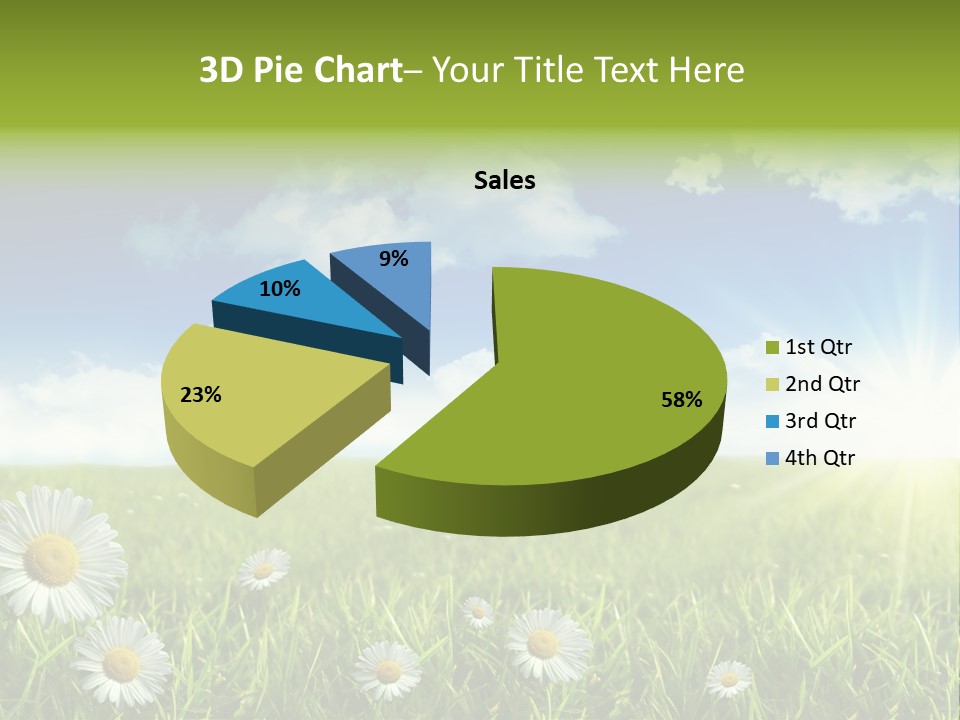 Background Beautiful Blue Bright Clear Cloud Cloudscape Landscape Sun PowerPoint Template