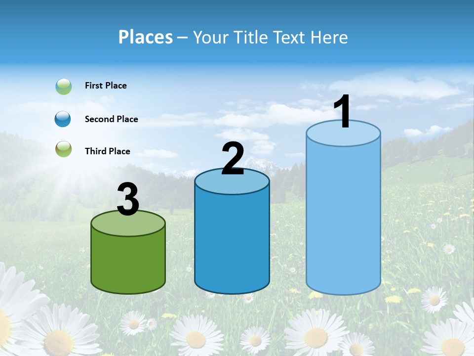 Panorama Tourismus Sonne PowerPoint Template