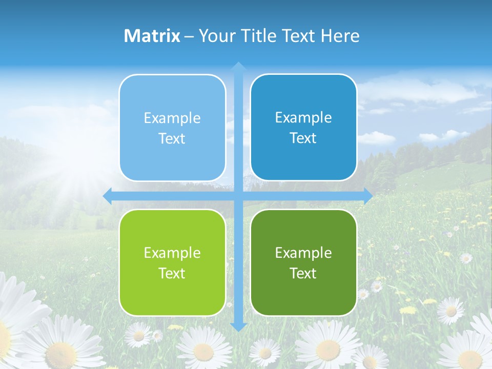 Panorama Tourismus Sonne PowerPoint Template