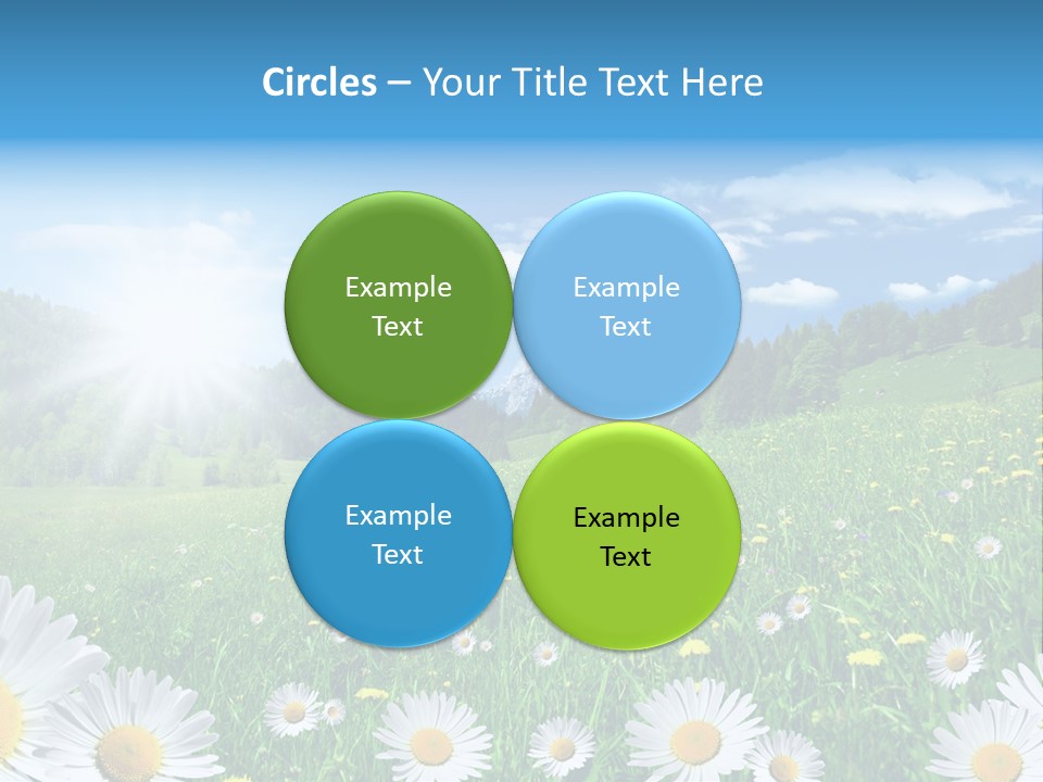 Panorama Tourismus Sonne PowerPoint Template