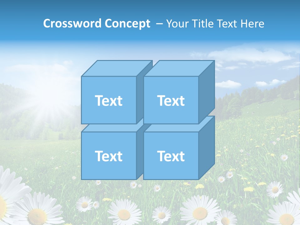 Panorama Tourismus Sonne PowerPoint Template