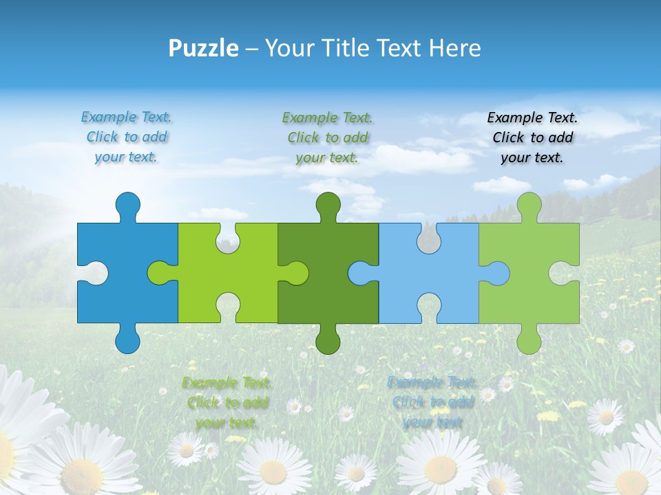 Panorama Tourismus Sonne PowerPoint Template