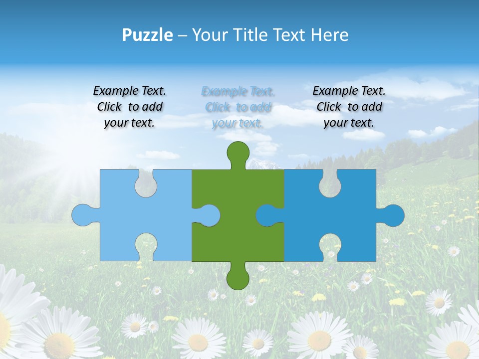 Panorama Tourismus Sonne PowerPoint Template