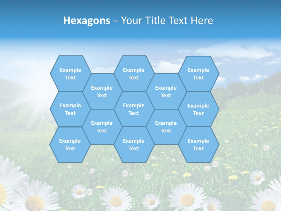 Panorama Tourismus Sonne PowerPoint Template