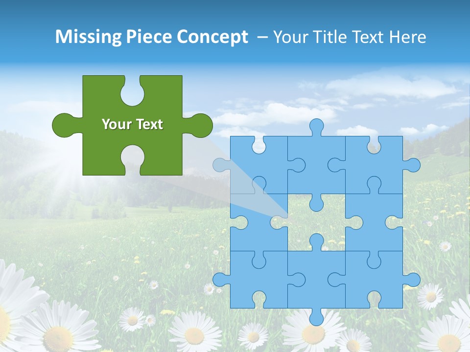 Panorama Tourismus Sonne PowerPoint Template