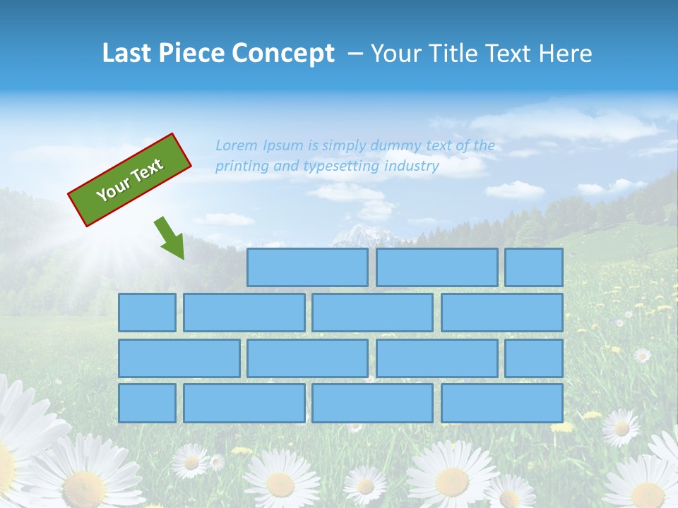 Panorama Tourismus Sonne PowerPoint Template