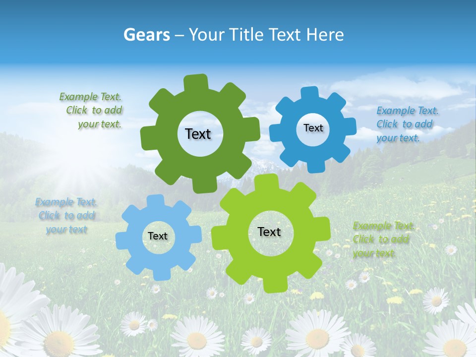 Panorama Tourismus Sonne PowerPoint Template