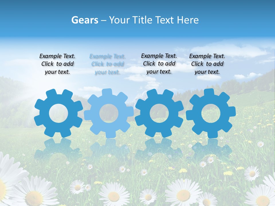 Panorama Tourismus Sonne PowerPoint Template