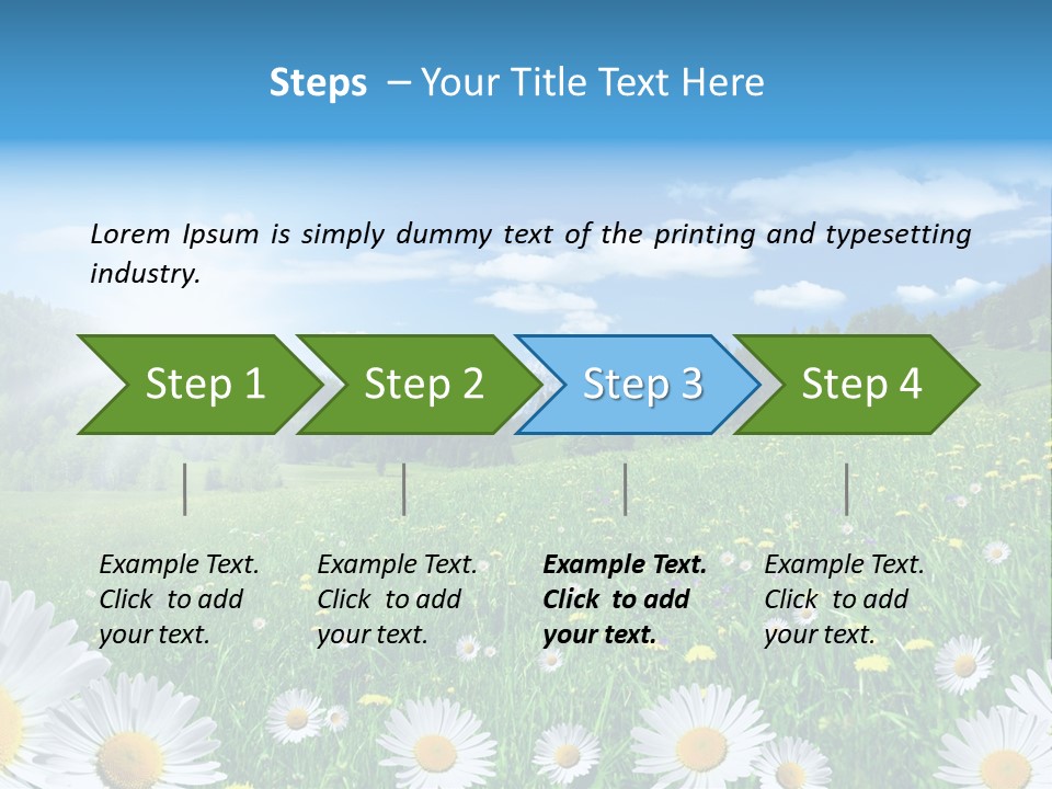 Panorama Tourismus Sonne PowerPoint Template