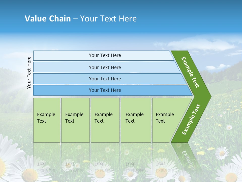 Panorama Tourismus Sonne PowerPoint Template