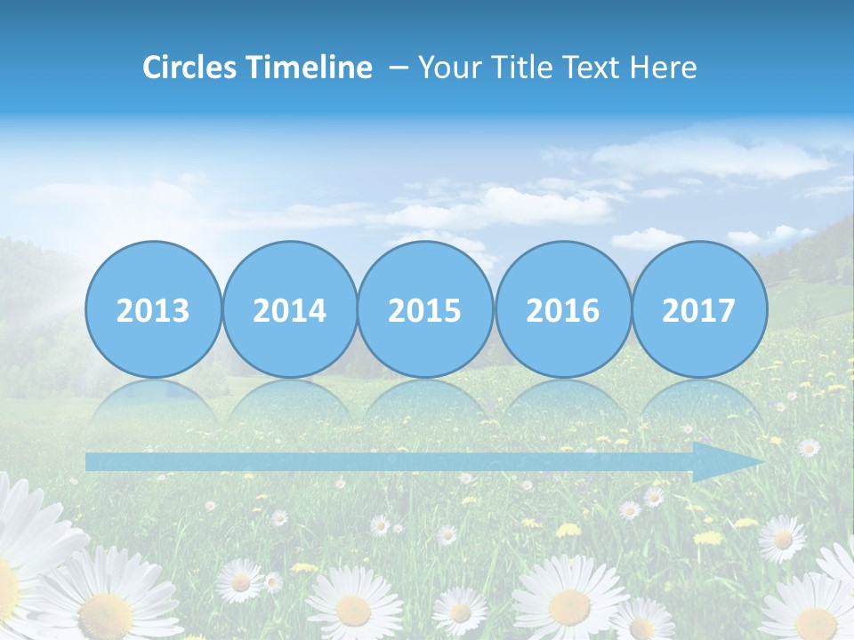 Panorama Tourismus Sonne PowerPoint Template