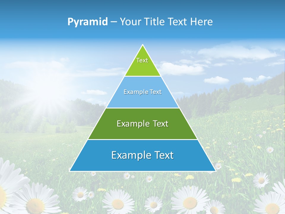Panorama Tourismus Sonne PowerPoint Template
