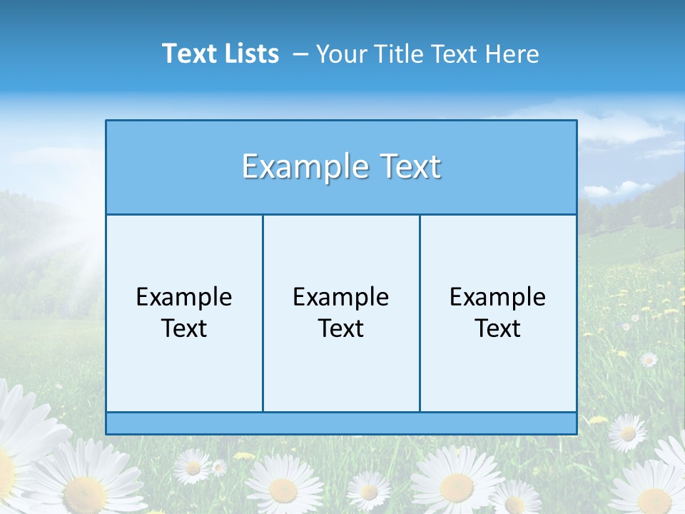 Panorama Tourismus Sonne PowerPoint Template