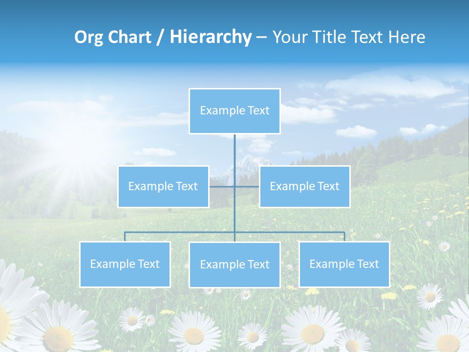 Panorama Tourismus Sonne PowerPoint Template