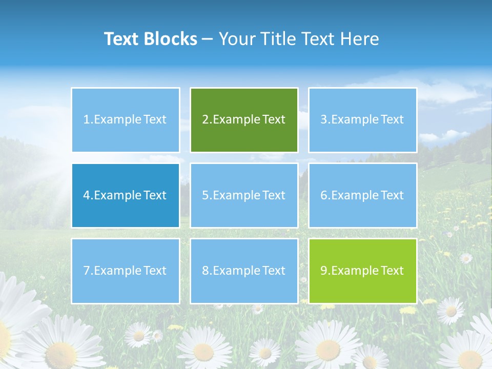 Panorama Tourismus Sonne PowerPoint Template