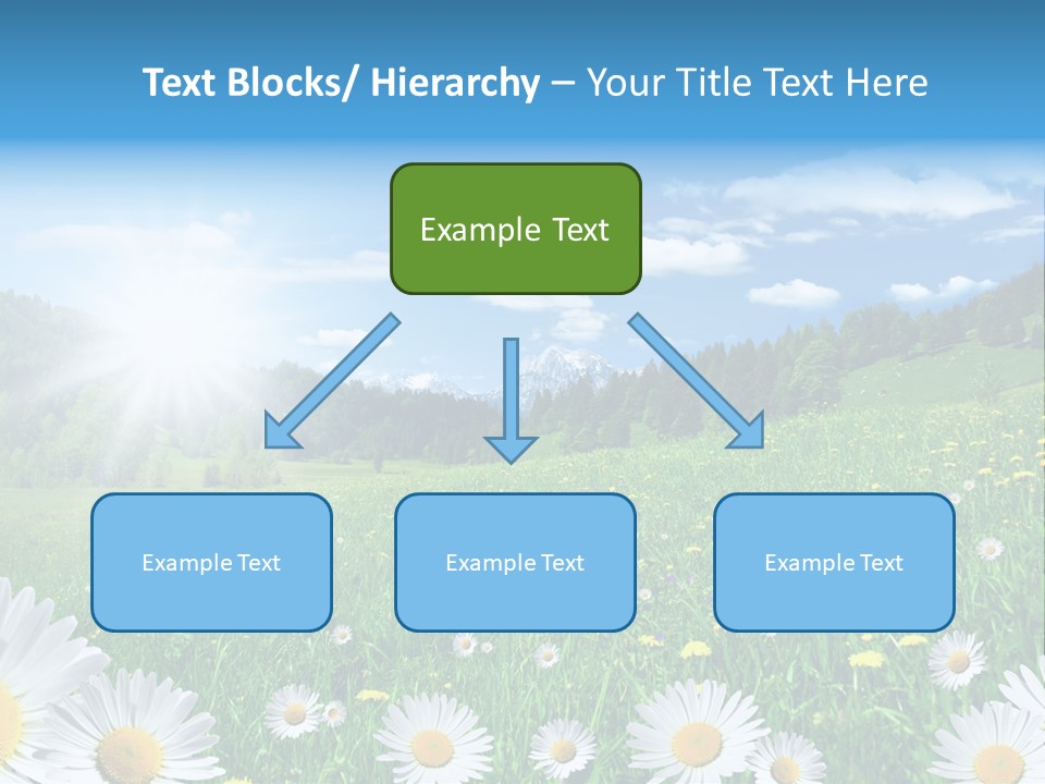 Panorama Tourismus Sonne PowerPoint Template