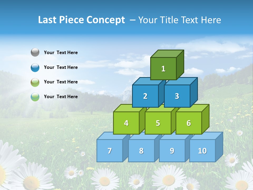 Panorama Tourismus Sonne PowerPoint Template