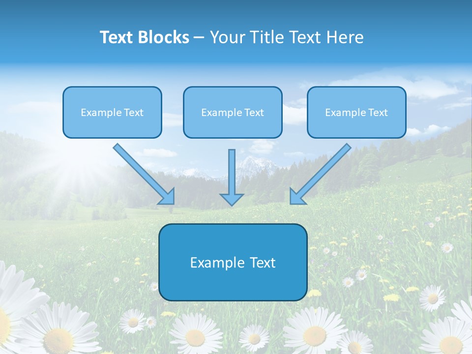 Panorama Tourismus Sonne PowerPoint Template