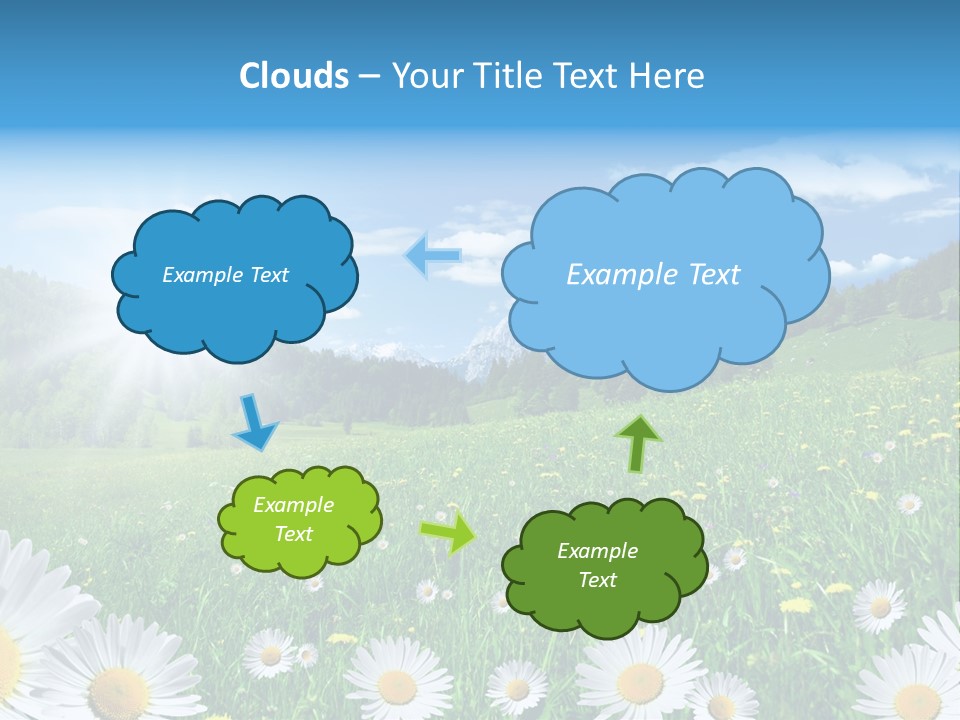 Panorama Tourismus Sonne PowerPoint Template