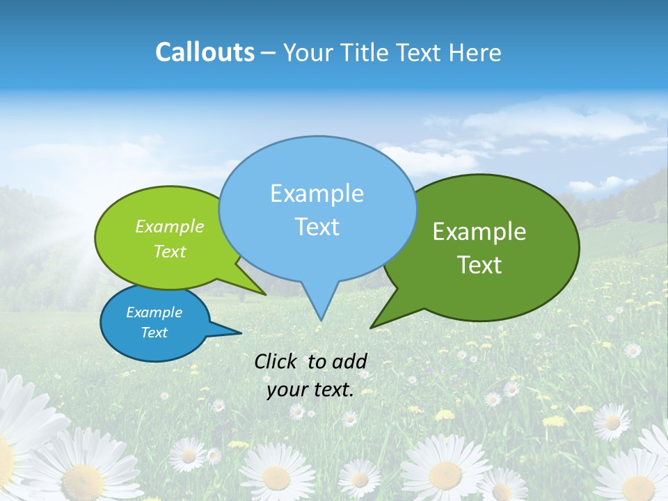 Panorama Tourismus Sonne PowerPoint Template