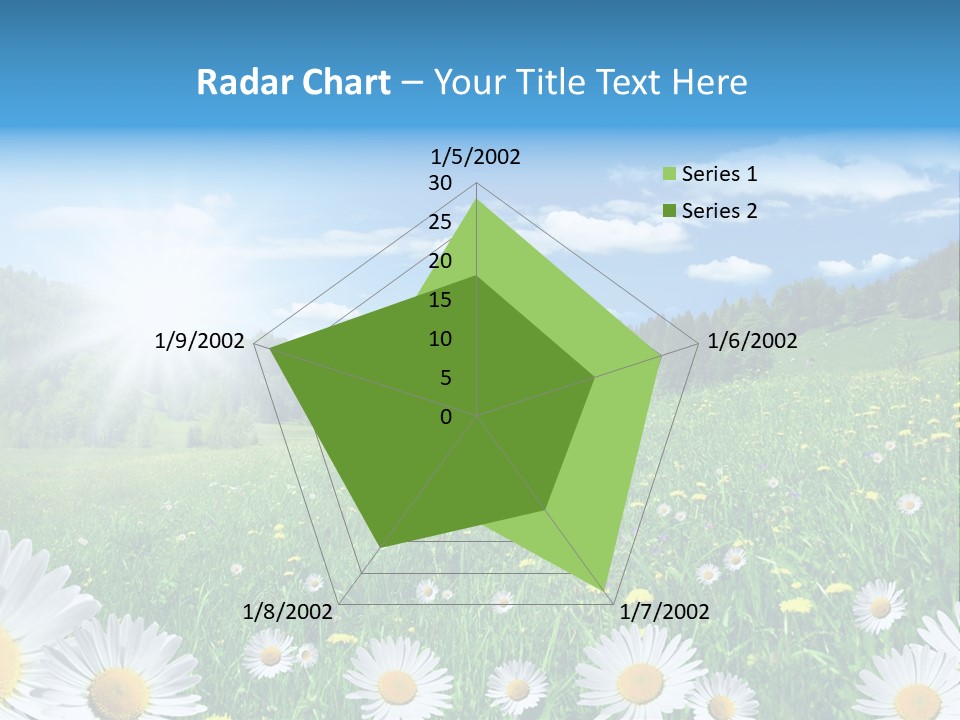 Panorama Tourismus Sonne PowerPoint Template