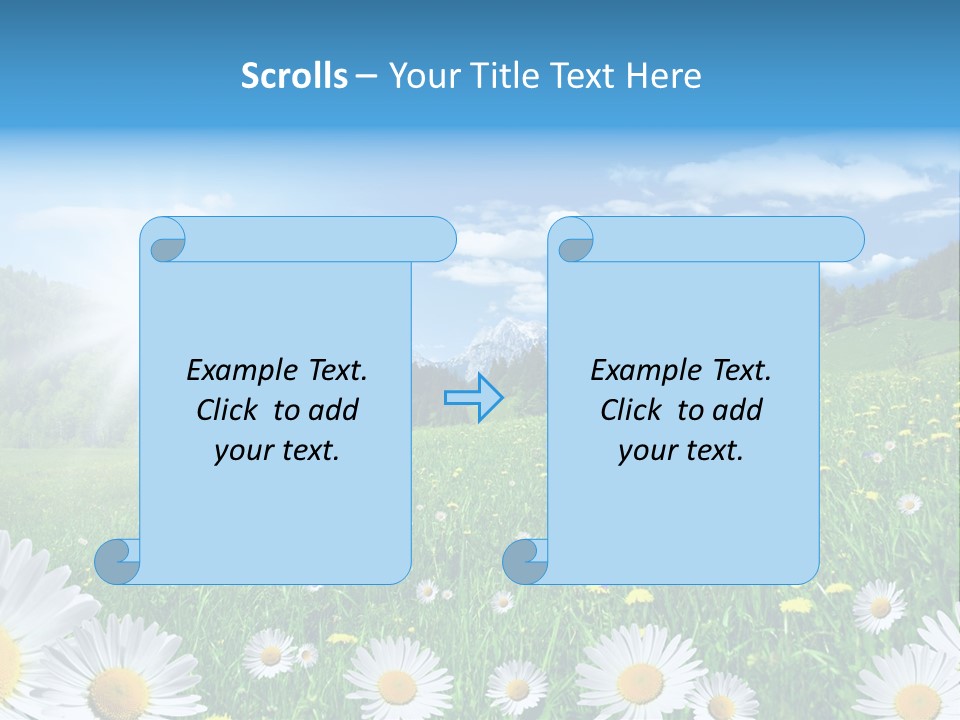 Panorama Tourismus Sonne PowerPoint Template