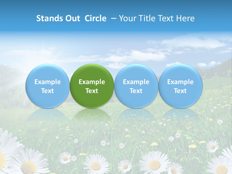 Panorama Tourismus Sonne PowerPoint Template