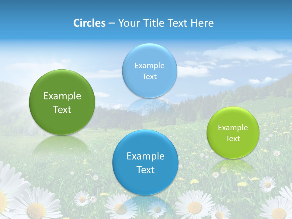 Panorama Tourismus Sonne PowerPoint Template