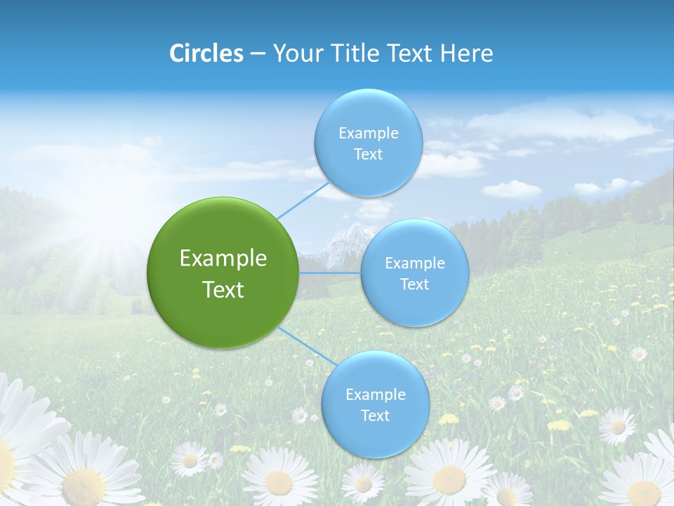 Panorama Tourismus Sonne PowerPoint Template