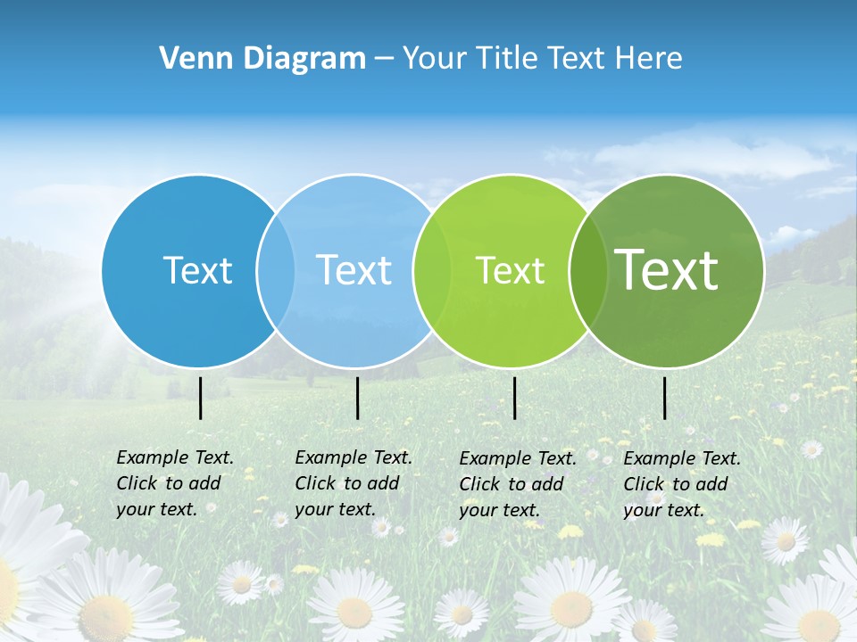 Panorama Tourismus Sonne PowerPoint Template