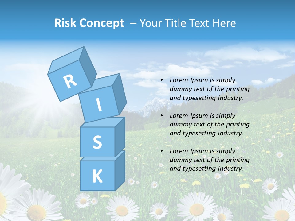 Panorama Tourismus Sonne PowerPoint Template