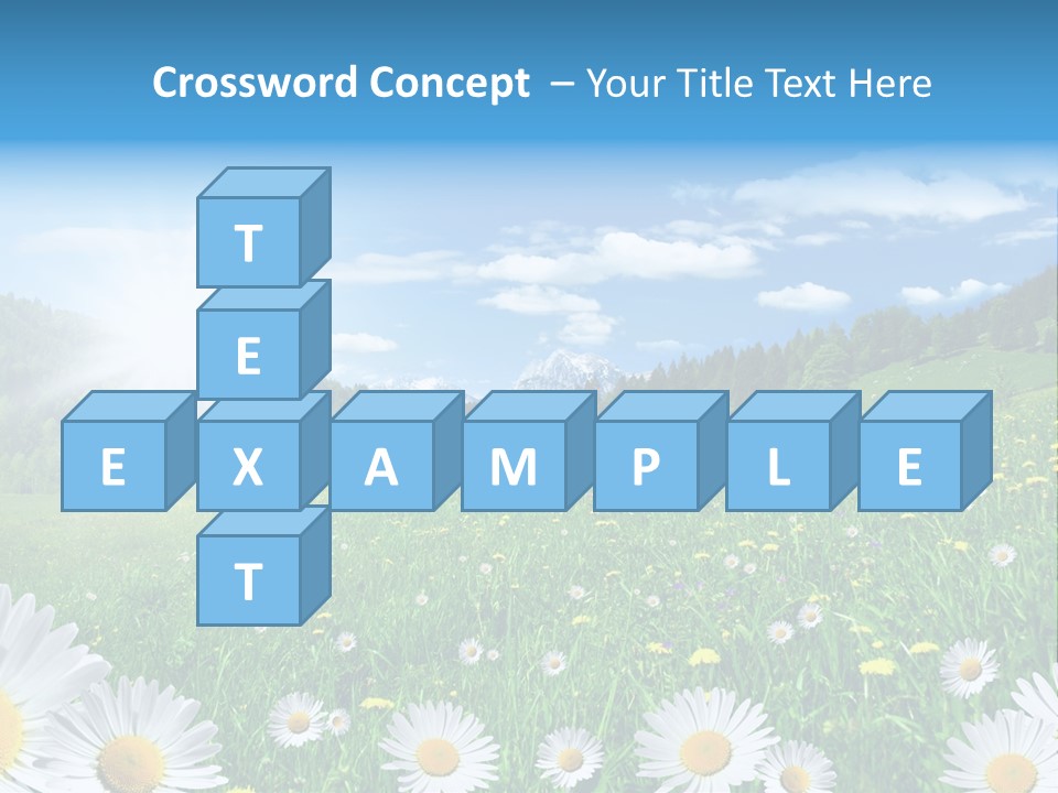 Panorama Tourismus Sonne PowerPoint Template