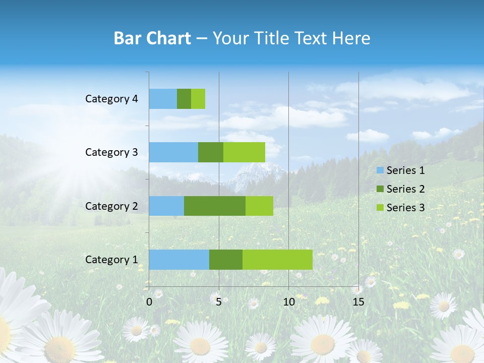 Panorama Tourismus Sonne PowerPoint Template