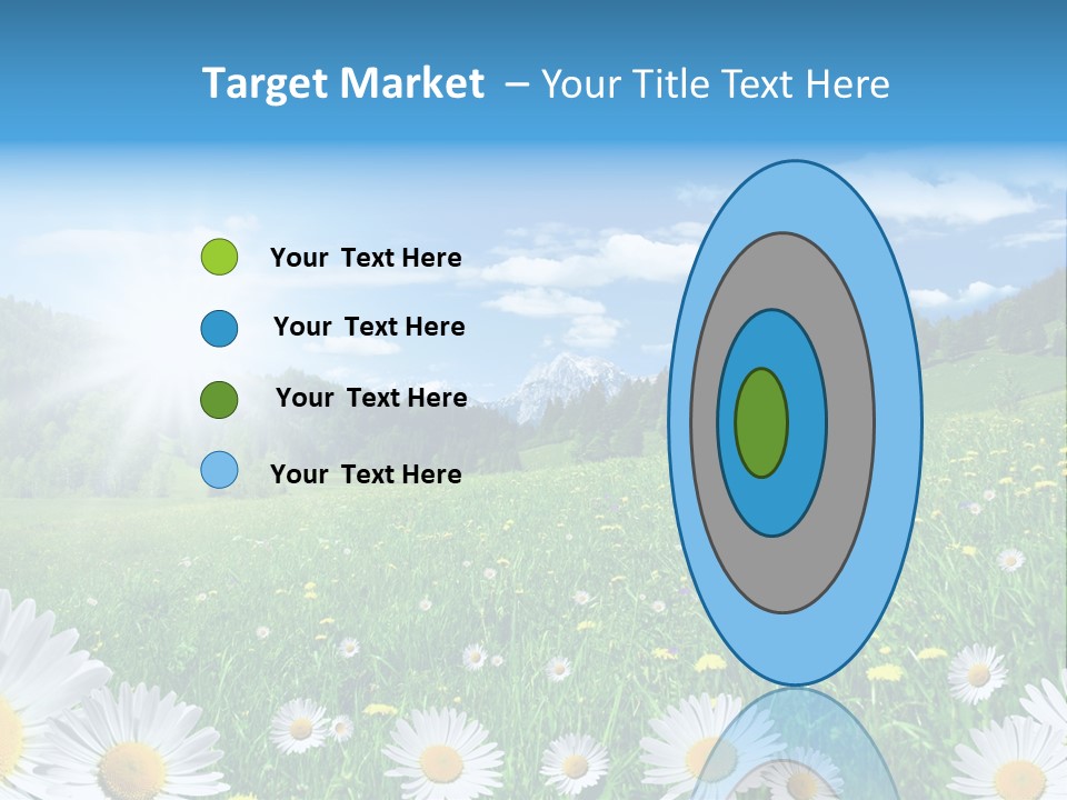 Panorama Tourismus Sonne PowerPoint Template