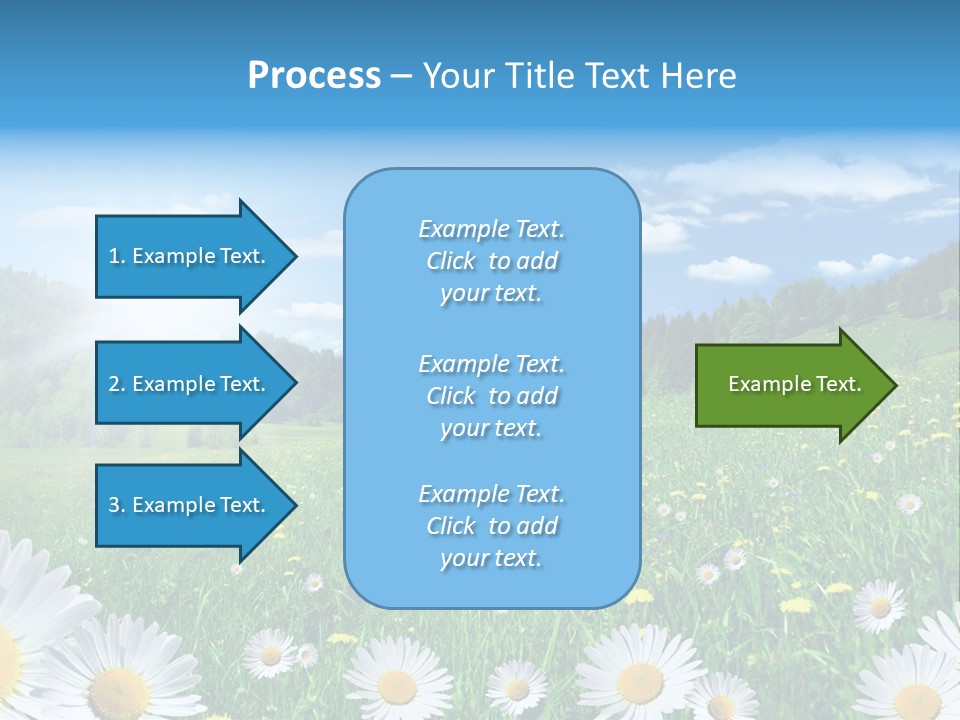 Panorama Tourismus Sonne PowerPoint Template